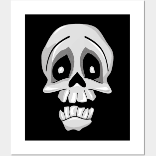 Halloween Trick Or Treat Funny Skull Cute Skeleton Posters and Art